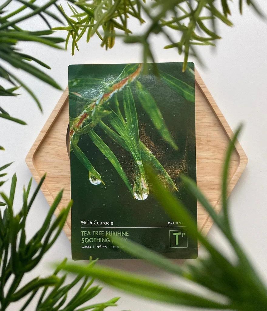 Dr.Ceuracle Tea Tree Purifine Soothing Mask 23ml 10pcs Refreshing Hydrating