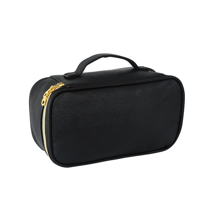 

Минималистичная косметичка с сумкой для хранения косметики Ins Style, портативная многофункциональная косметичка чёрный