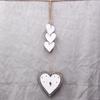 Natural Wooden Heart Shaped Adornment Bedroom Decorative Pendant Hanging Ornament for Weddings and Special Occasion