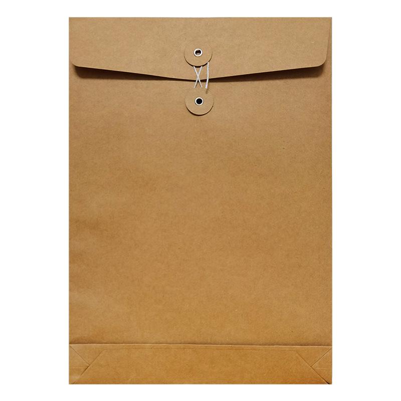 

Крафт-бумажный пакет для одежды - Черный картон формата А4, Вертикальный, Завязка, Экологичная сумка для хранения одежды/документов/подарков