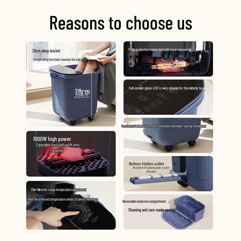 Zuodian P7 Smart Automatic Foot Bath Massager