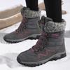 New Winter Women Snow Boots Fur Plush Keep Warm Ankle Boots Waterproof High Top Shoes Outdoor Non-Slip Hiking Boots Work Shoes