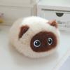 Peluche Carino Gatto Pancione per Alleviare lo Stress Squishy Ripieno Calico Siamese Gatto Nero Grasso Peluche Regalo di Compleanno per Bambini Decorazione per la Casa