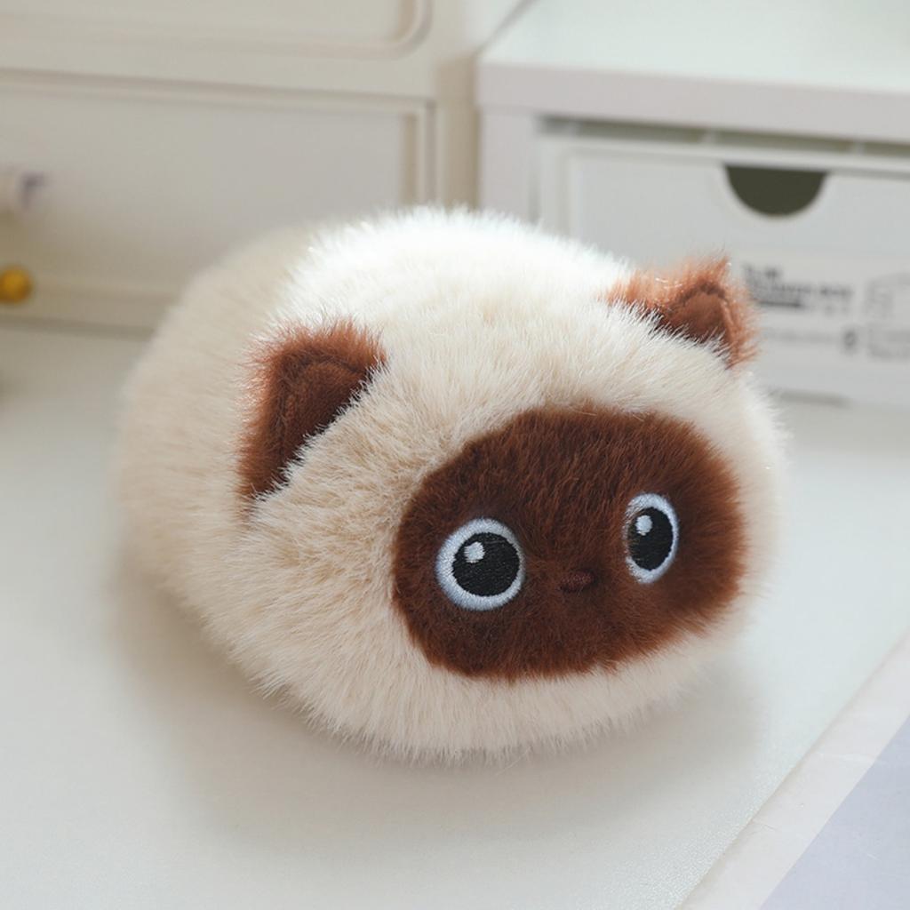 Peluche Carino Gatto Pancione per Alleviare lo Stress Squishy Ripieno Calico Siamese Gatto Nero Grasso Peluche Regalo di Compleanno per Bambini Decorazione per la Casa