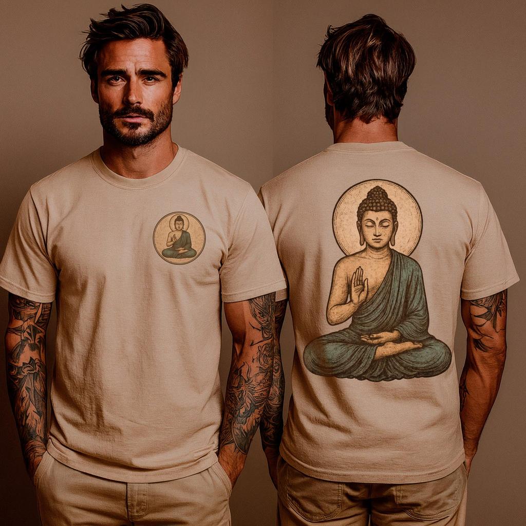 Buddha T-Shirt Spiritual Mindfulness Design | Zen Meditation Tee | Yoga Lifestyle Apparel | Gift for Buddhists, Yogis & Seekers of Peace