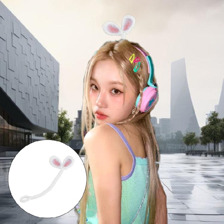 Creative Knitted Crochet Leaf Sprout Data Cable Straps Cute Headphone Accessory