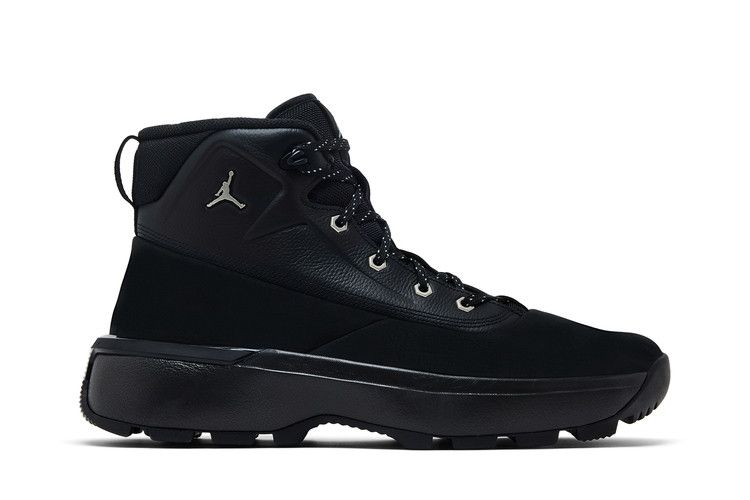 Jordan City Boot Black Metallic Silver