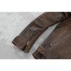 Chinesische Größe Rindsleder Ledermantel Herren Retro Distressed Motorrad Fahrradbekleidung Trendy Jugend LapeSpring und Herbst Mantel
