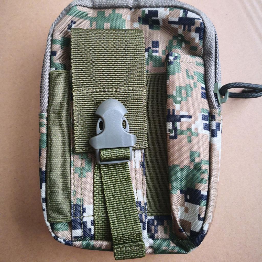 AYPPRO Tactical Camouflage Waist Bag Mobile Phone Saddlebag for Hiking Riding Camp Convenient Mobile Access