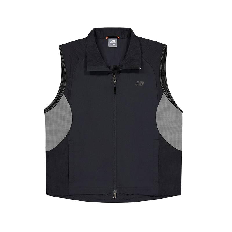 New Balance Vests Men s Black Lapel Moderate Other NJF33101-BK XL