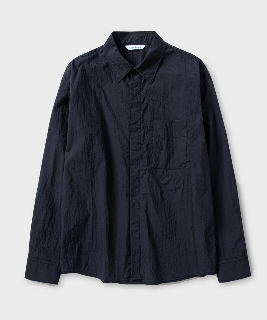 NONBLANK Windbreaker Shirt_Dark Navy