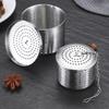 304 Stainless Steel Seasoning  Barrel Bucket Effectively Tea Leaking Hot Pot Home Tea Strainers