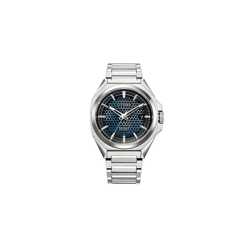 CITIZEN Mechanical Series Modern Simple Leisure Mechanical Waterproof Sports Mechanical Movement Steel Strap Men s Watch Blue Dial NA1010-84X чёрный