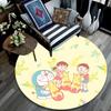 Doraemon2 Round Area Rug,Carpet Rug for Living Room Bedroom Sofa Playroom Decor,Non-slip Floor Mat