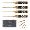 Steel Hex Screw Driver Set 4 Piece Nonslip Handle 1.5/2/2.5/3.0mm Allen Wrench for Precisions Tool Repair Applications