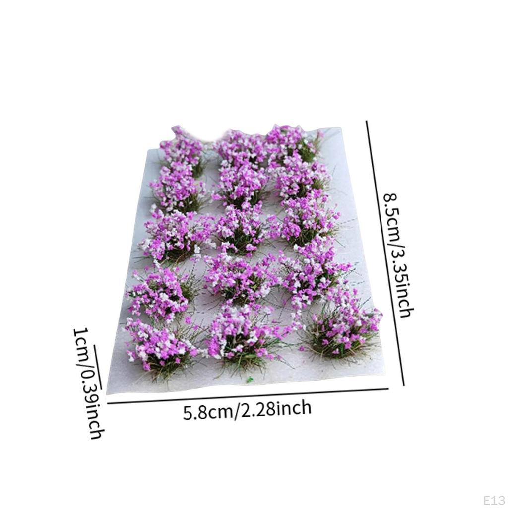 DIY Miniature Flower Cluster Artificial Model Grass Multicolor Decor Vegetation groups Tufts