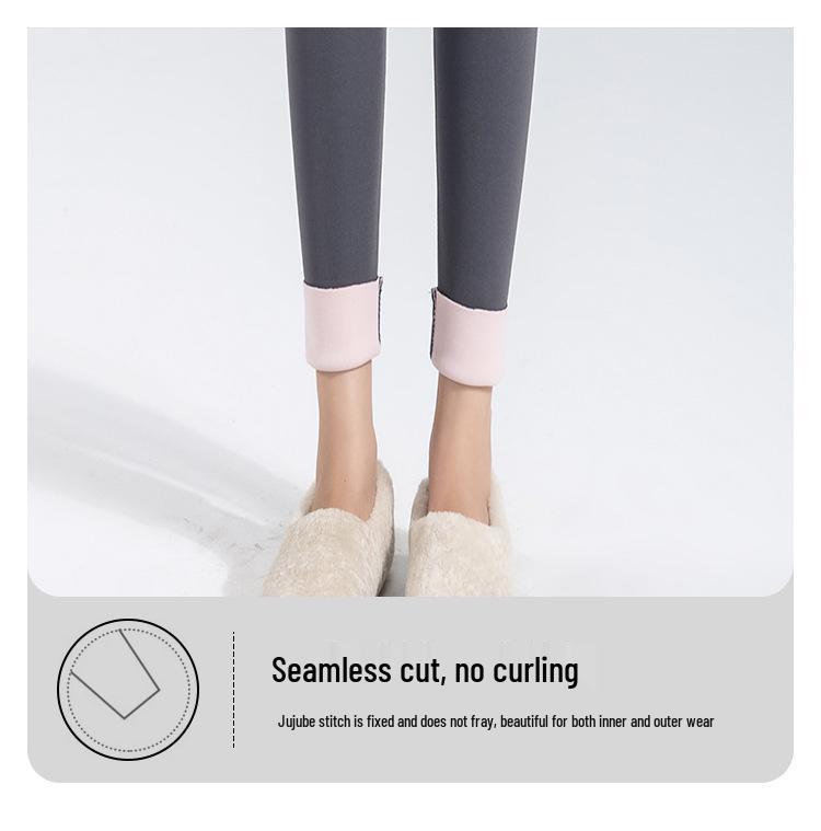 Maternity Dark Gray Fleece-Lined Yoga Shark Leggings - Non-Constricting Belly, Perfect for Autumn/Winter