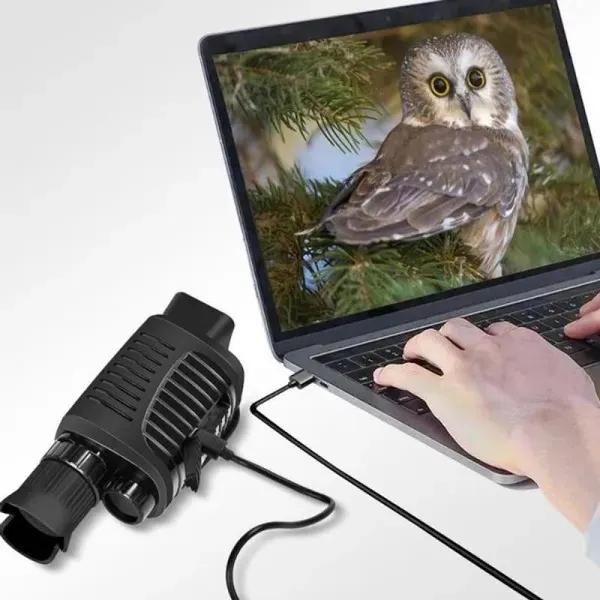 1080P HD Monocular Night Vision Device Infrared 5x Digital Zoom Hunting Telescope Outdoor Day Night Dual Use Full Dark 300m Can Take Photos and Videos