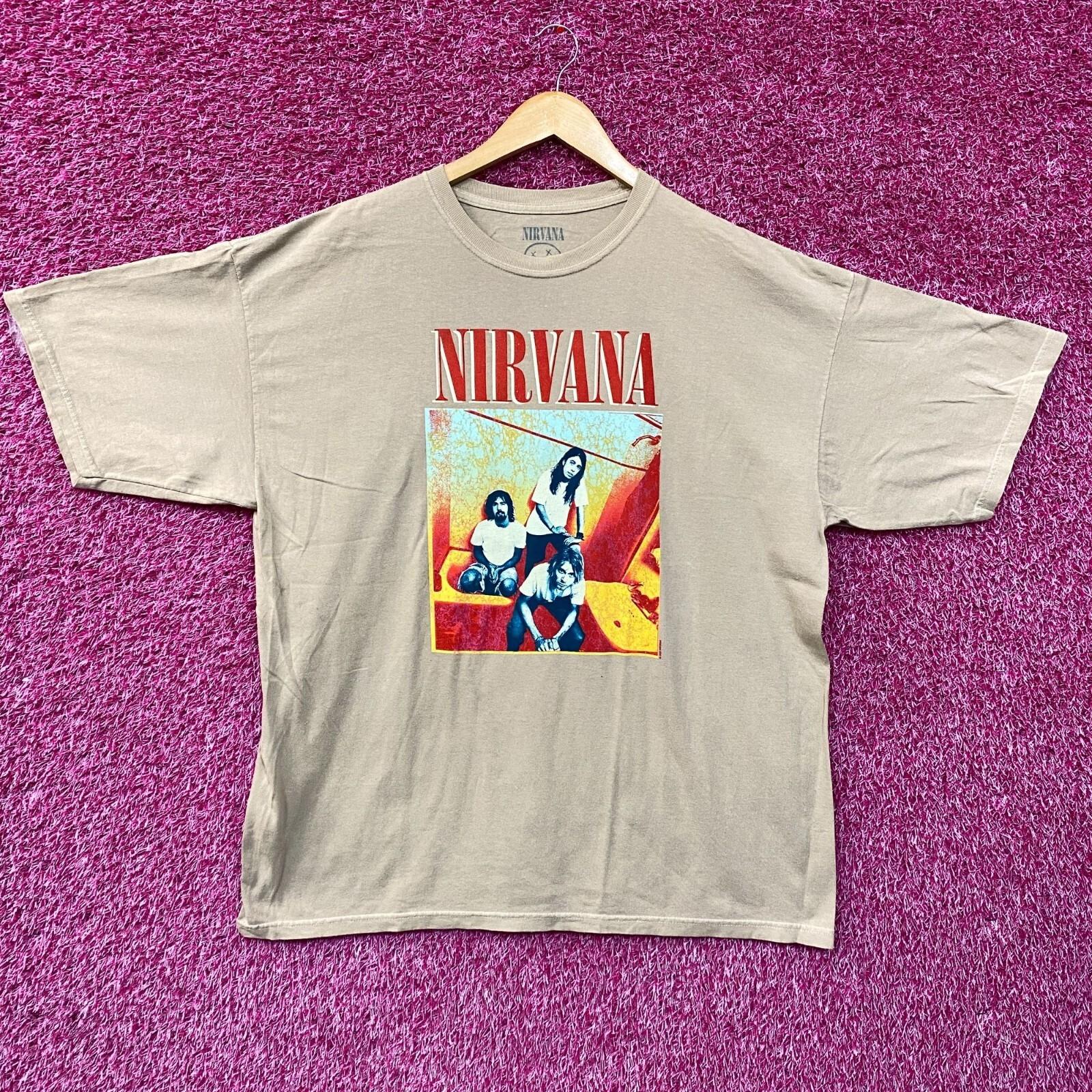 Nirvana Band Portrait Graphic T-Shirt XXL XL
