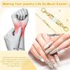 A95D-Magnetic Necklace Clasp And Closures 20 Pcs, 14K Gold And Silver, Strong Magnet Jewelry Connectors