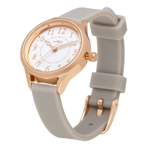 Fieldwork Women's Analog Watch with Silicone Band, Easy To Read, Gray, Kelpie, YM094-3