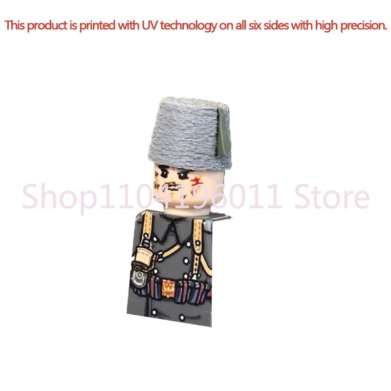 MOC UV Printing Military Building Blocks Accessories Soldier Figures Special Forces Army Sniper Police Bricks Toy Children Gift