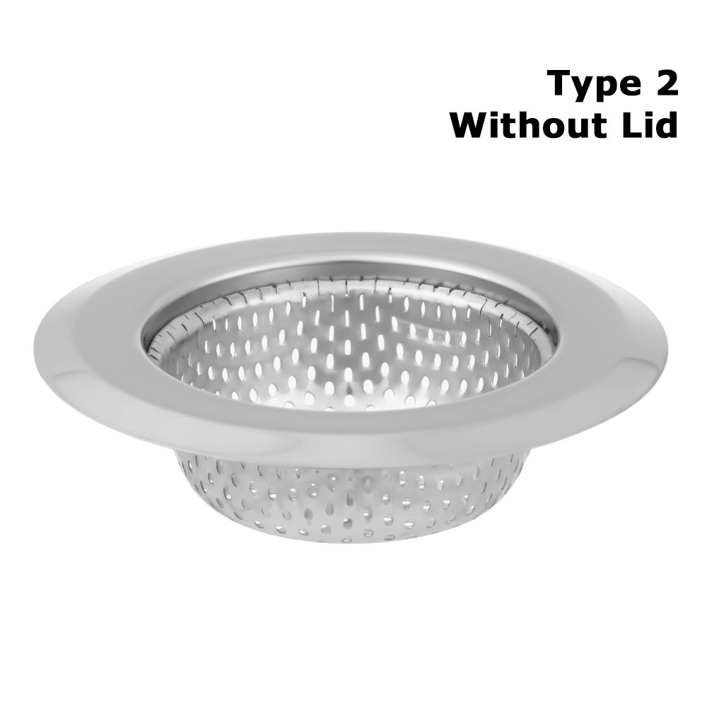 Sită Chiuvetă din Oțel Inoxidabil cu Capac Dop de Păr Alimentar Coș Filtru Colander Găură de Scurgere