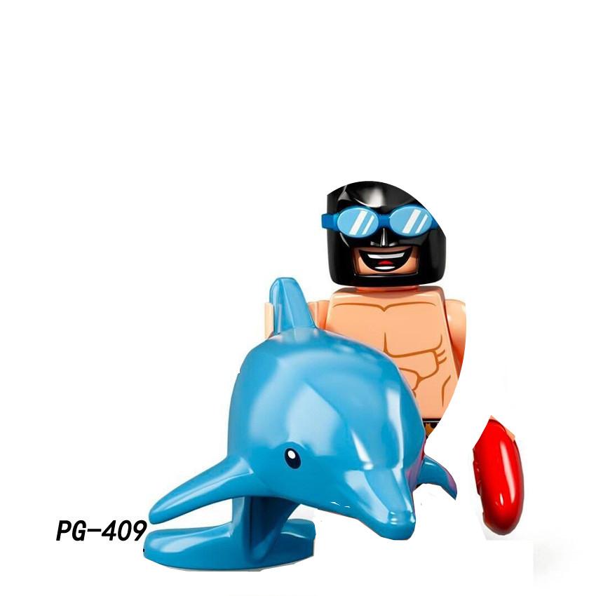 PG8141 Anime Cartoon Doll Building Blocks Kawaii Banana Man Shark Educational Toys Children's Home Gift Constructor Adventure