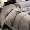 Luxury 4-Piece Pima Cotton Bedding Set: Duvet Cover & Sheet in High-Grade White for All Seasons