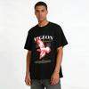 Red Eagle Grid Positioning Print Casual Tee Pure cotton T-shirt