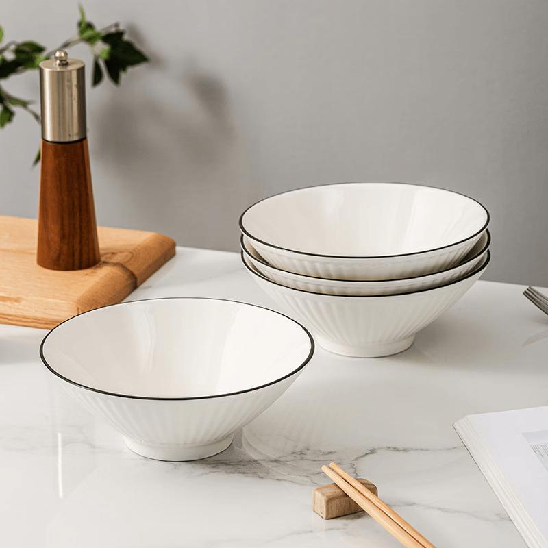 Japanese Ceramic Ramen Noodle Bowl, 8-inch