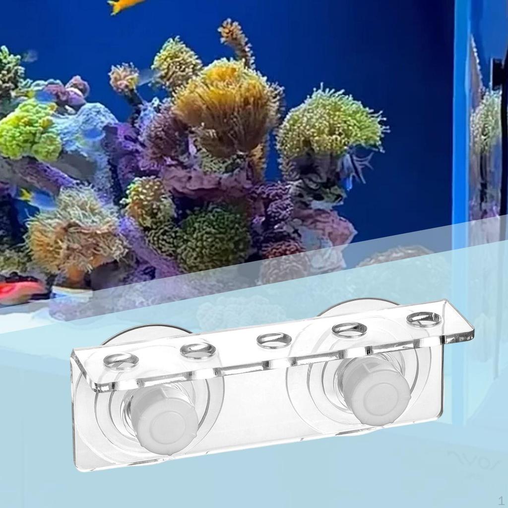 Rack Acrylic Efficiency Support Holder Double Suction Cups Household Aquarium Stand Coral Broken