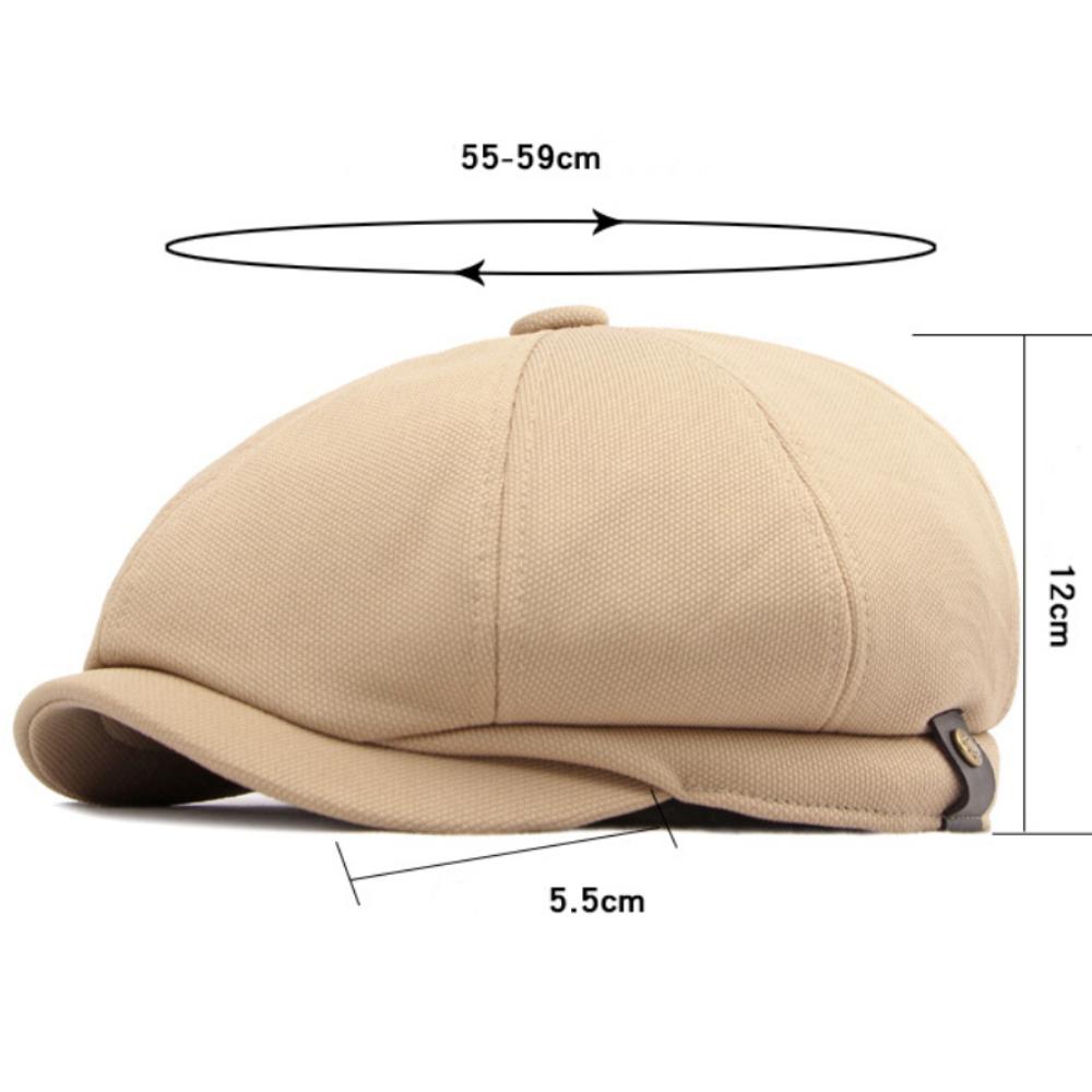 HT4662 Mens Berets Women Spring Summer Sun Caps Artist Painter Beret Hat Male Female Ivy Flat Cap Adjustable Octagonal Beret Cap