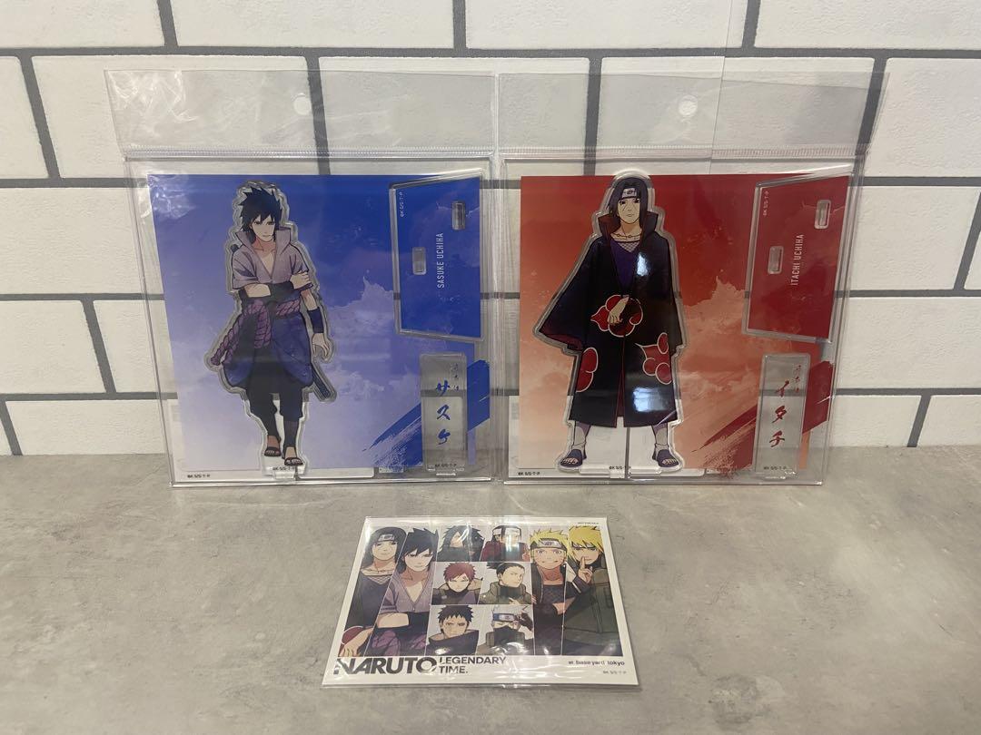 

[USED] NARUTO Baseyard Acrylic Stand 2-Piece Bonus: Sasuke and Itachi