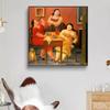 Fernando Botero Famous Canvas Painting Fat Art Man and Woman Family Posters Print Wall Art Picture for Living Room Decor Cuadros