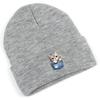 Pocket Cute Cat Print Knit Cap Beanie, Print Pompom Beanies Hip Hop Versatile Elastic Slouchy Knitted Cap Beanie