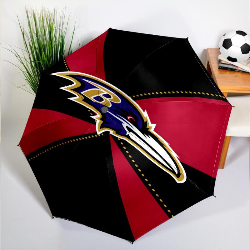 Ravens Team Spirit Umbrella 8-Frame for Travel, Camping, Casual Lightweight Portable Umbrella, Essential for Every Family Holidays Gift