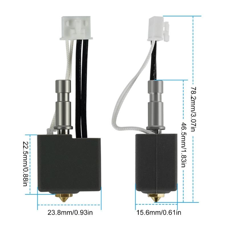 Durability Brass S1C Extruder Hotend Nozzle for KobraS1C Printer Efficient Heating Fast Preheat Time for Speed Printing