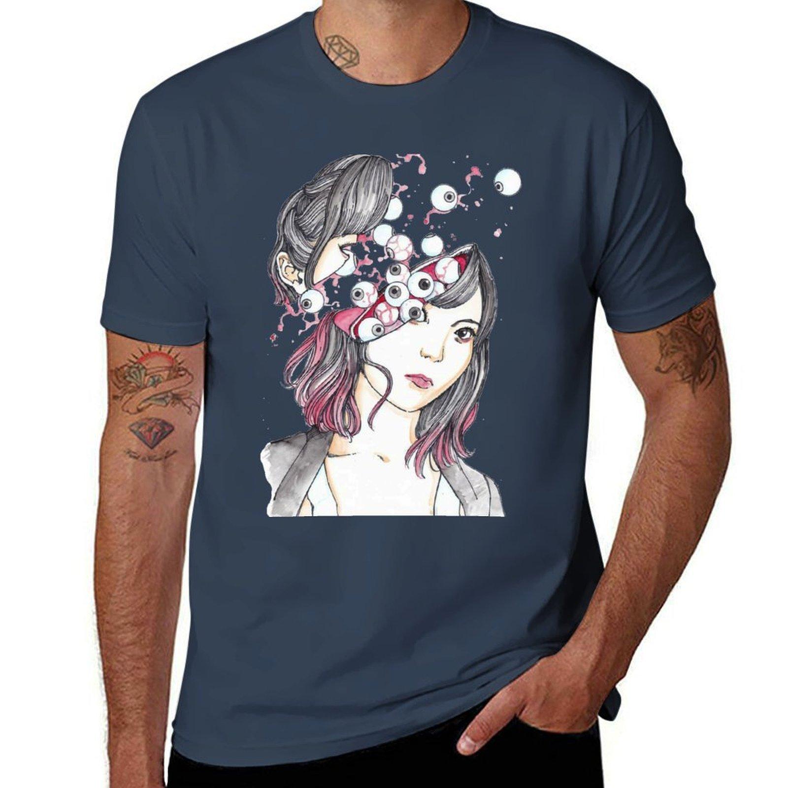Eyeballs Tshirt Large Size Loose Casual Tee S