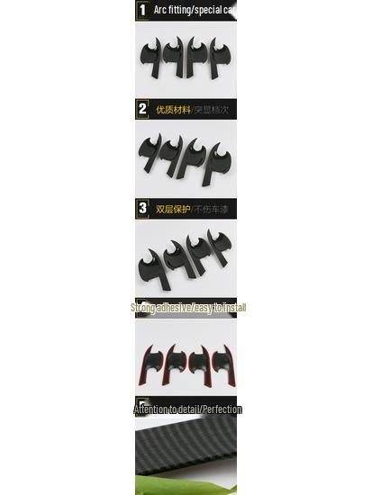 2020 RAV4 Door Bowl Protective Film - Scratch & Wear-Resistant Bright Modification Accessory