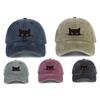 Peaked Cap Cartoon Baseball Hat Sweet Cotton Baseball Cap Simple Cat Print Baseball Cap Summer