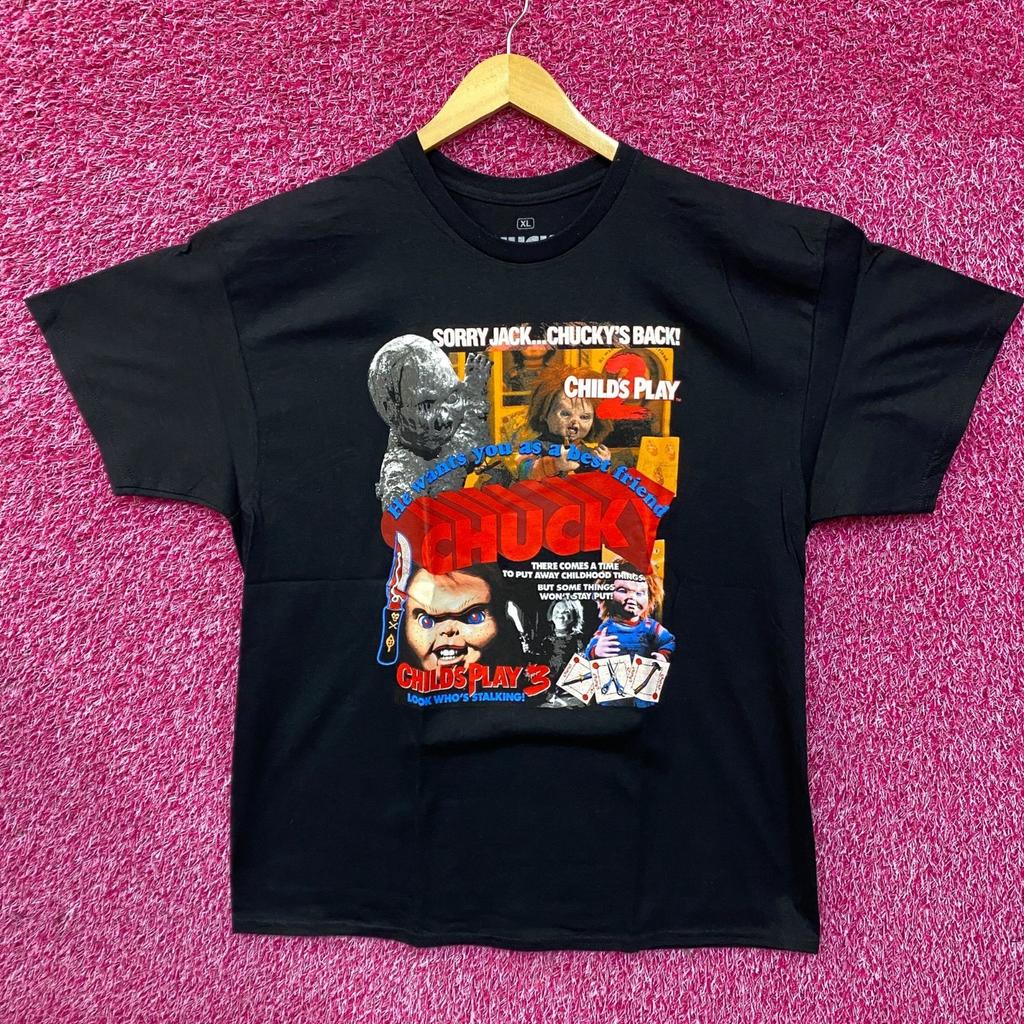 Chucky Child's Play 3 Chuckys Back Horror Movie T-Shirt XL
