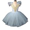 Toddler Girls' Ballet Costume - Puffy Gauze Skirt, Strappy Design, Little Swan Dance Performance Outfit.