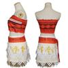 Delightful Girls Kids Moana Princess Costume Fancy Dress Set With Elegant Necklace Accessory
