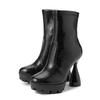 Eilyken Fashion Platform Women Ankle Boots Roman Round Toe Strange Style Chunky Heels Stripper Shoes Tacones Mujer