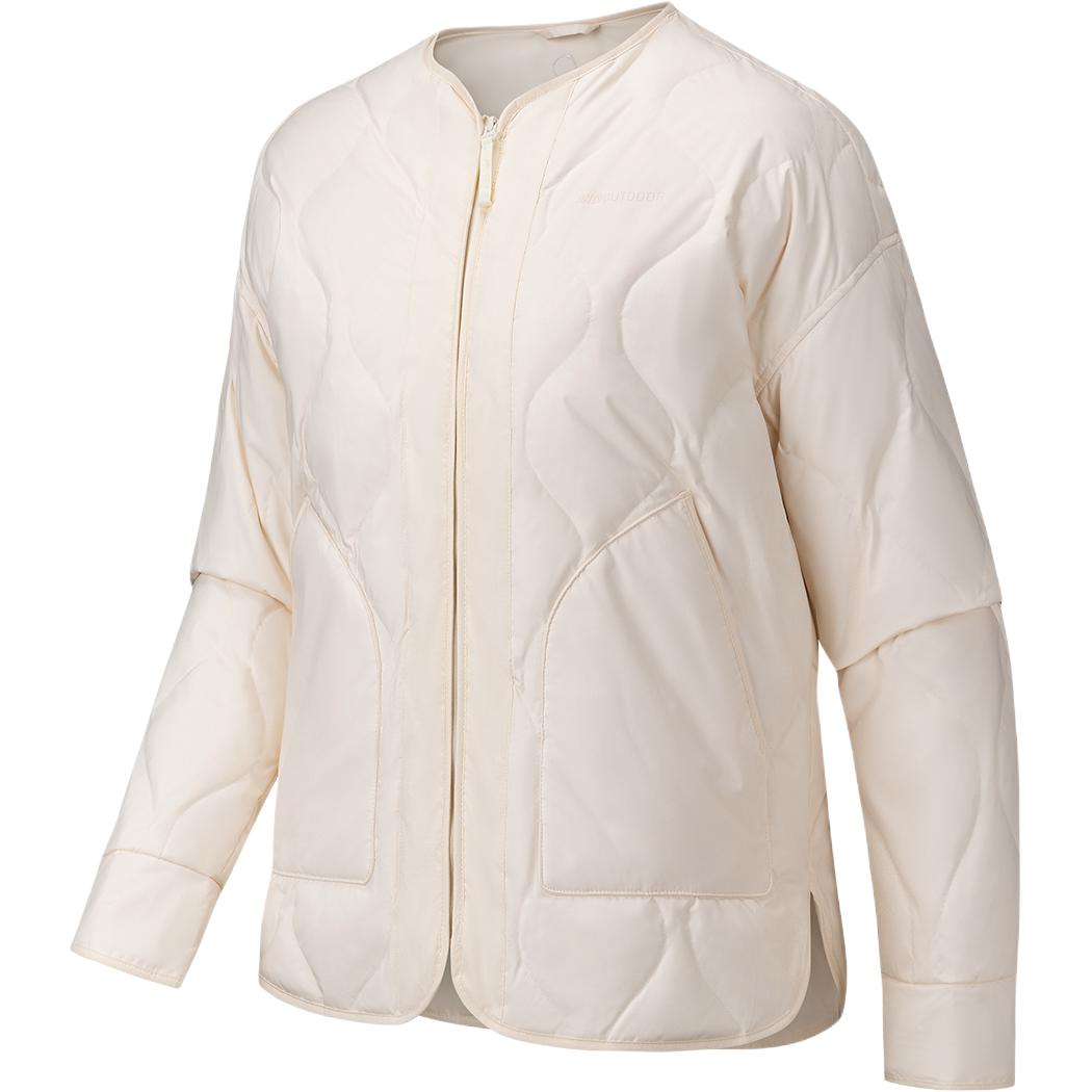 

Anta Outdoor Series Simple Casual Loose Versatile Zipper Warm Drop Shoulder Short Down Jacket Women Jacket 162546903-1 L