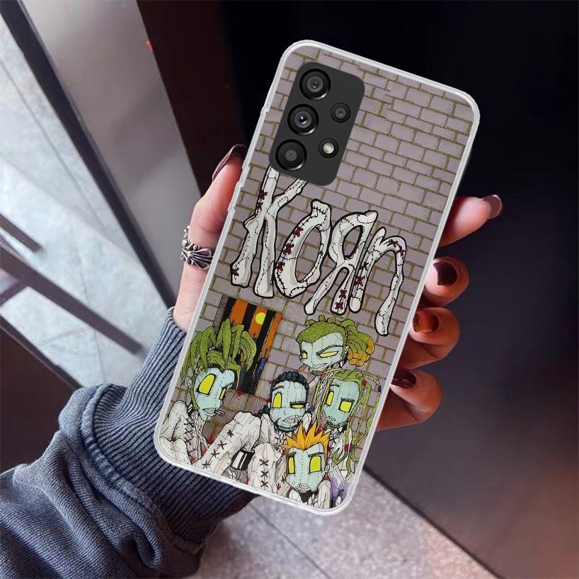 K-Korn Rock Band Phone Case For Samsung Galaxy A12 A52S A42 A32 A22 A51 A50 Note 20 Ultra 10 S10 Plus A71 A70 A31 A30 A10S Galax