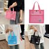 Stylish Korean Transparent Mesh Casual Beach Bag Large Capacity Tote Handbag