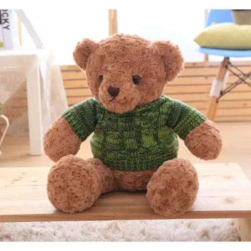 

Новый стиль милый свитер медведь плюшевые игрушки и мягкие игрушки плюшевый мягкий плюшевый мишка тканевая кукла подарок на день рождения детские игрушки подушка 40cm