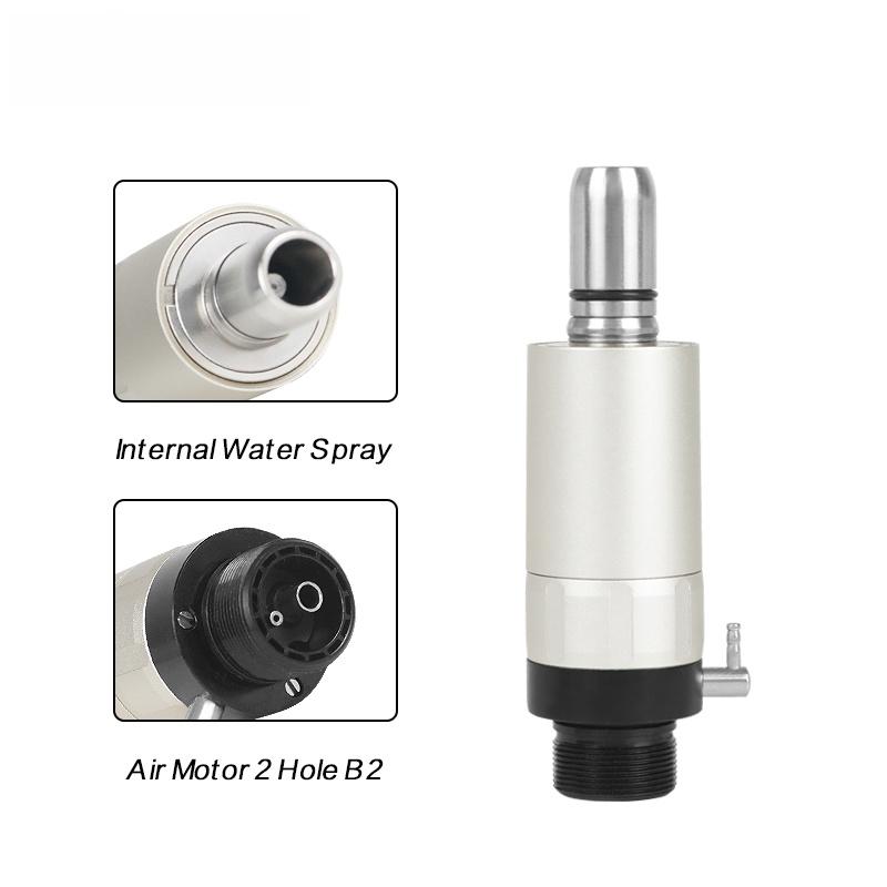 Dental Low Speed Handpiece External Push Button Single Water Spray Contra Angle 2/4 Holes Air Motor Dental Equipment Supplies